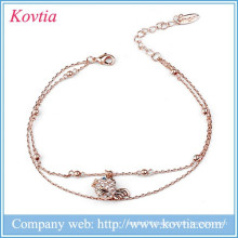 Hot sale engraving high quality anklet bracelets jewellery